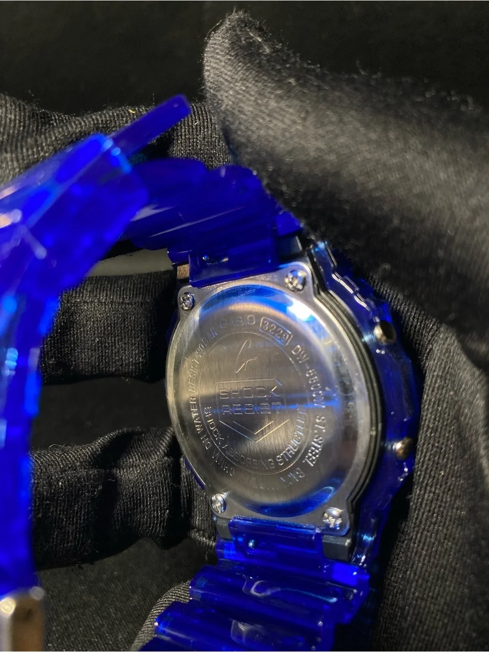 Clear Blue G Shock Dw5600